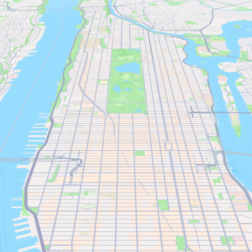 Lower Manhattan, New York — route map input
