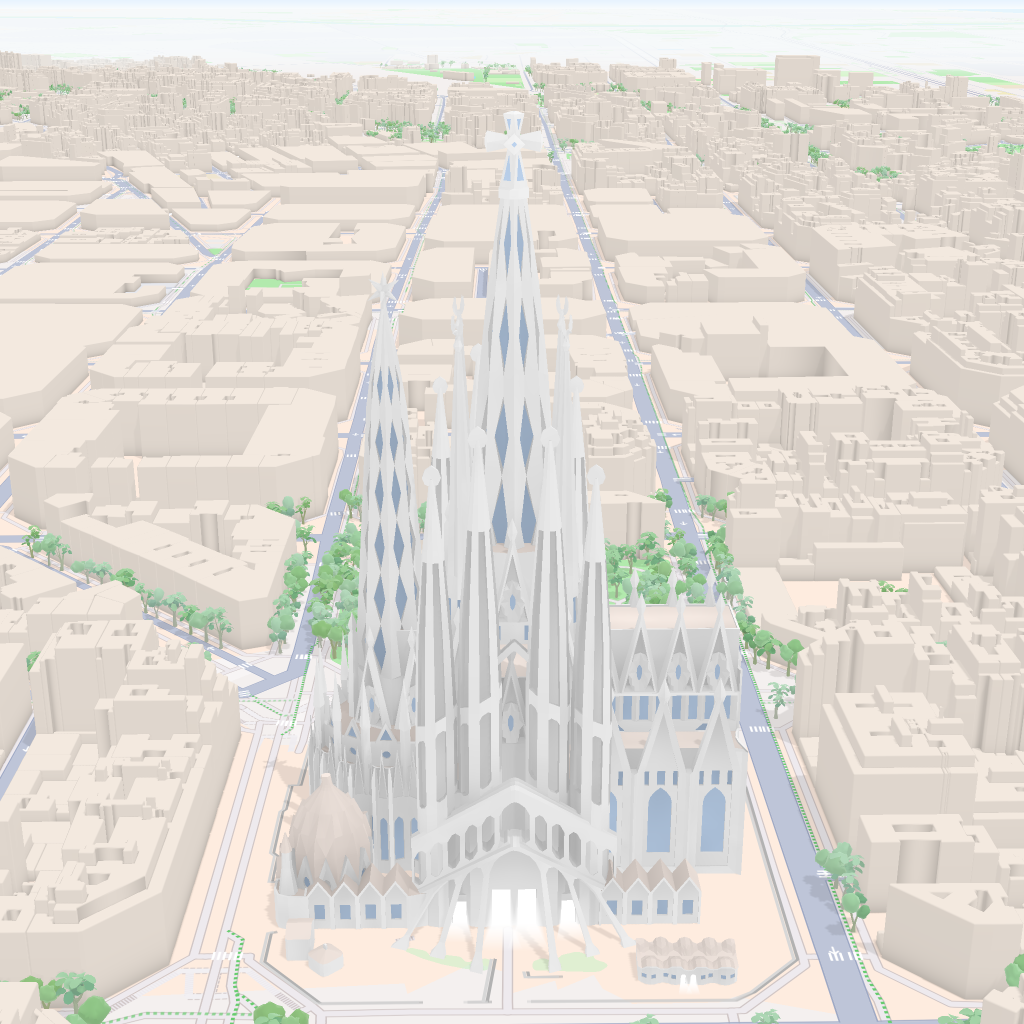 Sagrada Família, Barcelona — route map input
