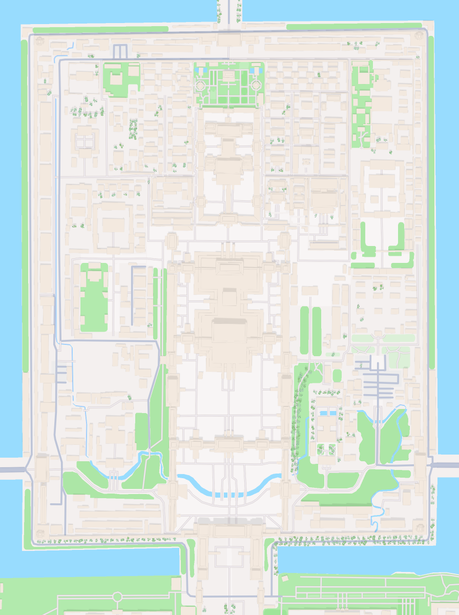Forbidden City, Beijing — route map input