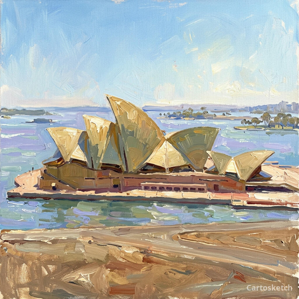 Sydney Opera House — Cartosketch art