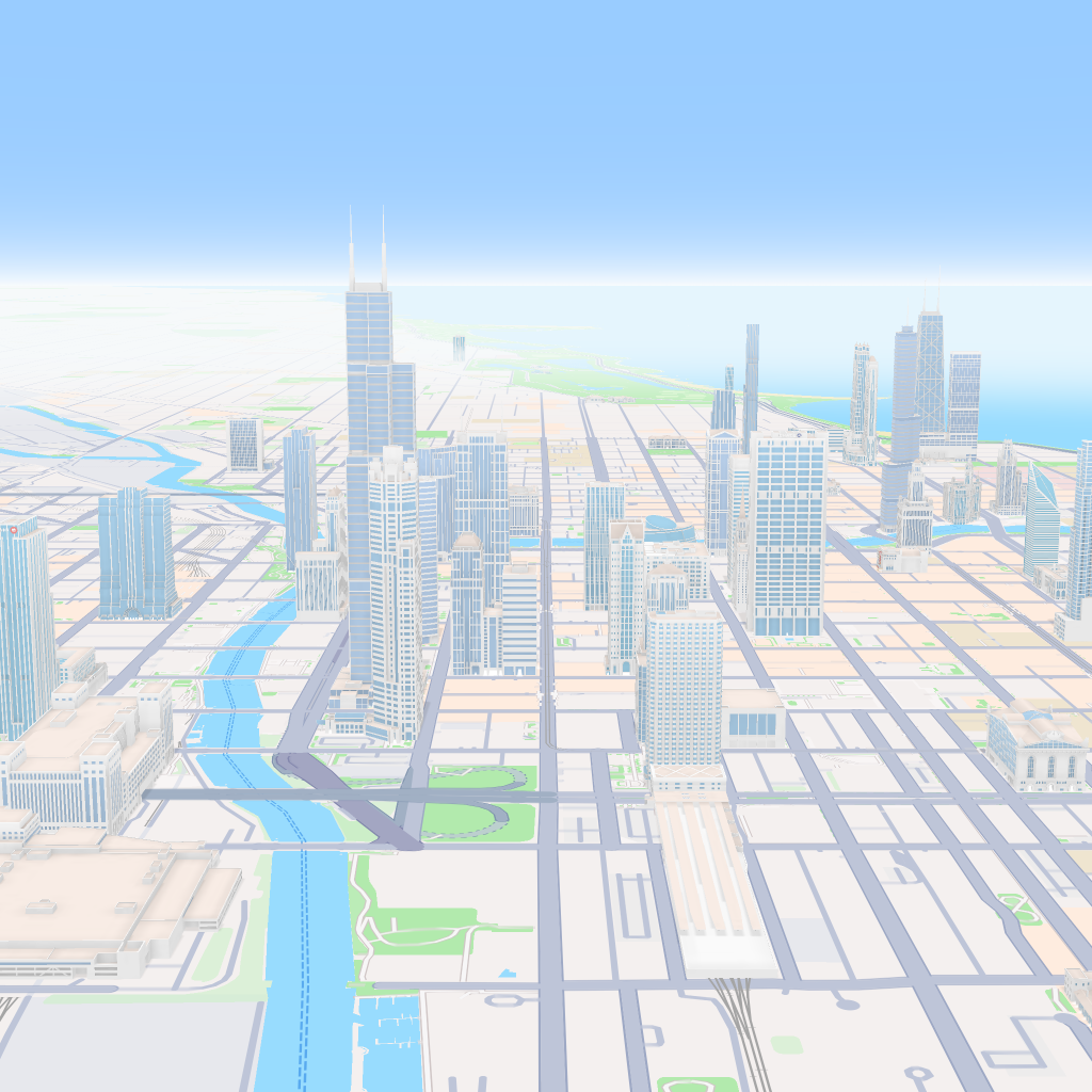 코믹 스타일의 시카고 — route map input