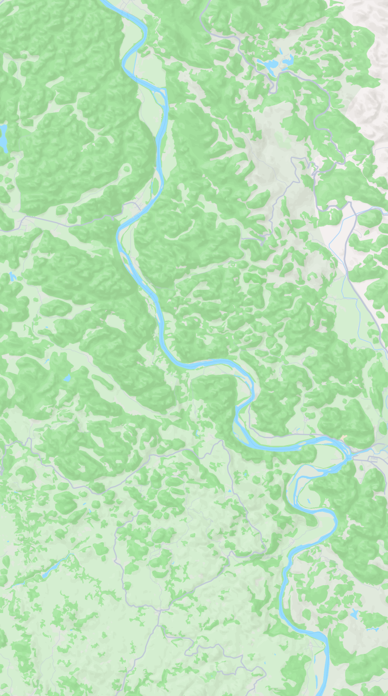Guilin e o rio Li, China, em estilo nanquim — route map input