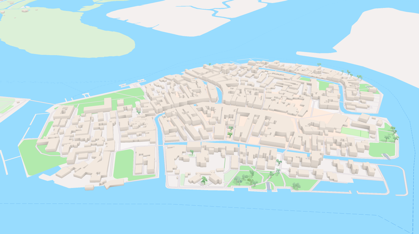 Carte de Burano style Pixar — route map input