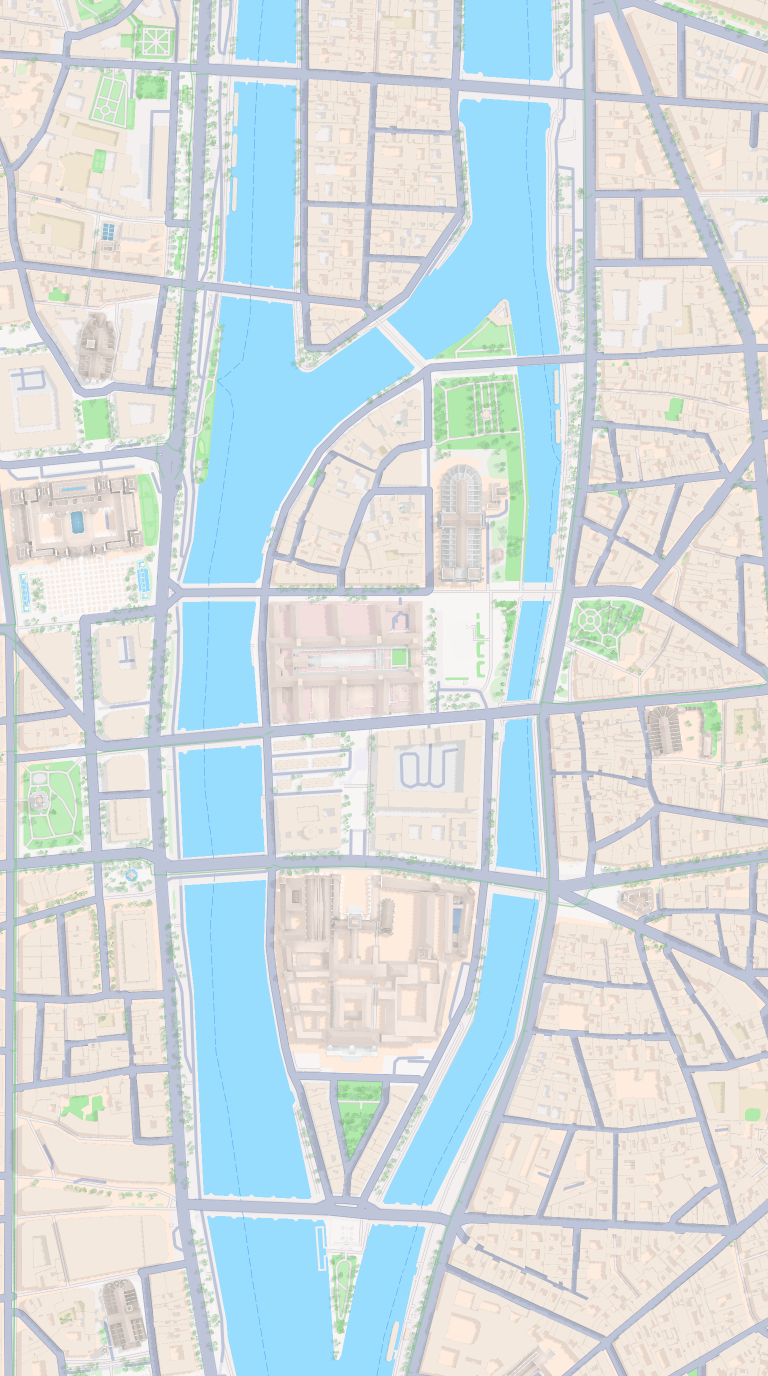 彩绘玻璃风格的巴黎西岱岛与圣礼拜堂 — route map input