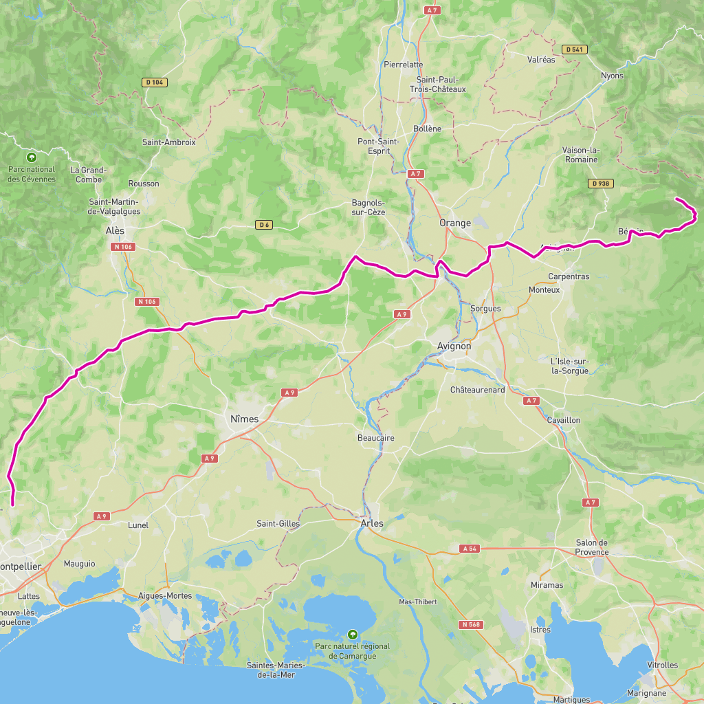 Tour de France 2025 Stage 16 route — route map input