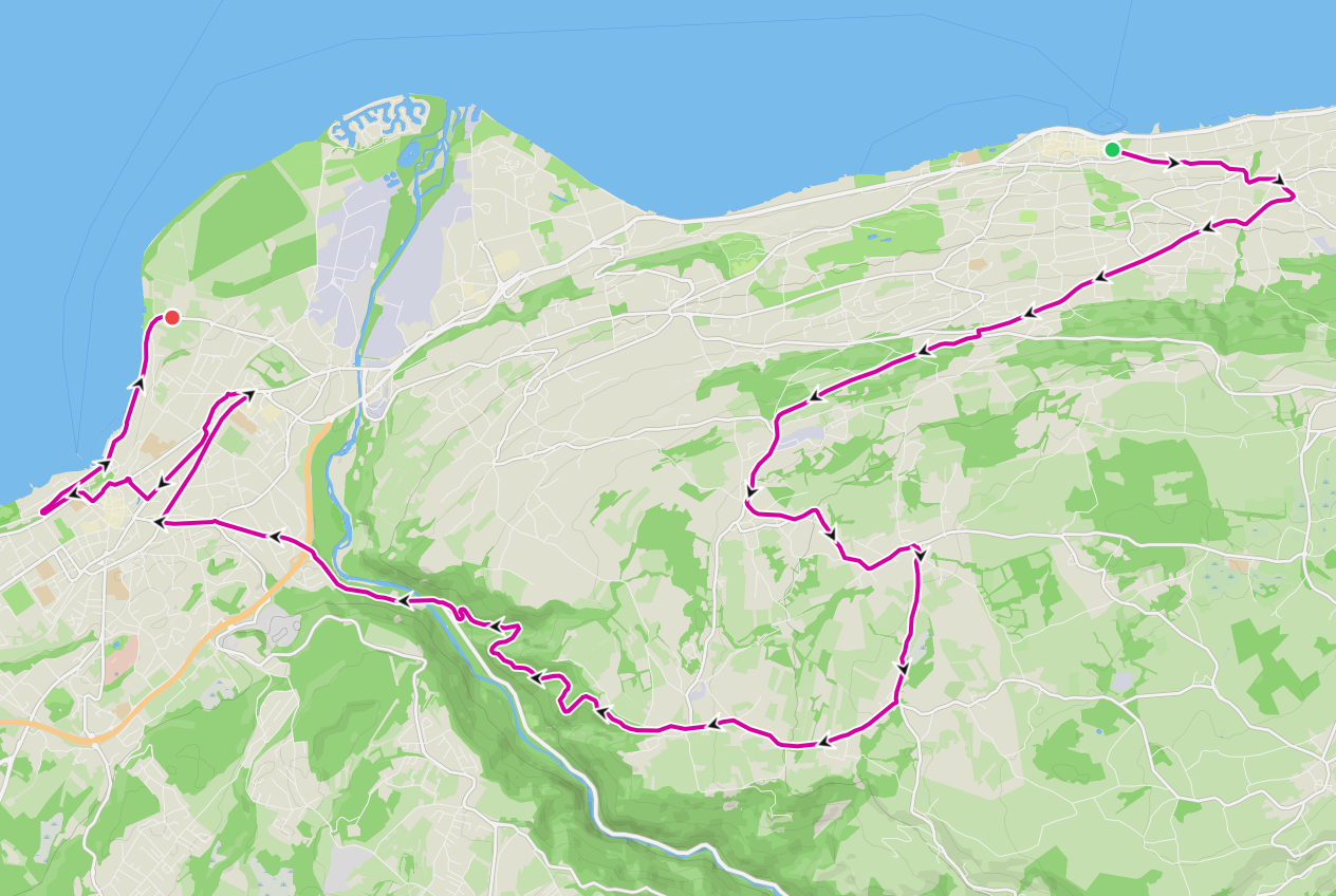 투르 드 프랑스 2026 스테이지 16 개인 독주 경로 — route map input
