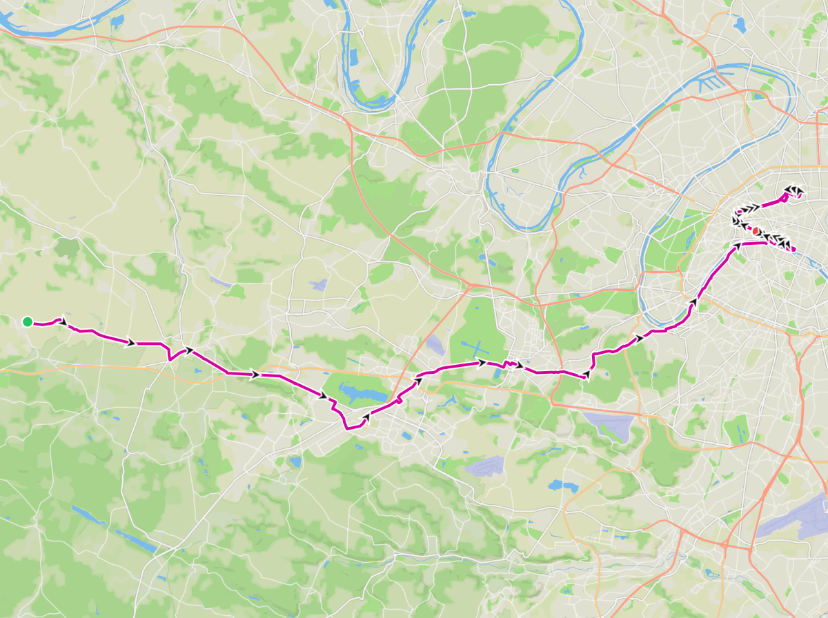 투르 드 프랑스 2026 스테이지 21 경로 — route map input