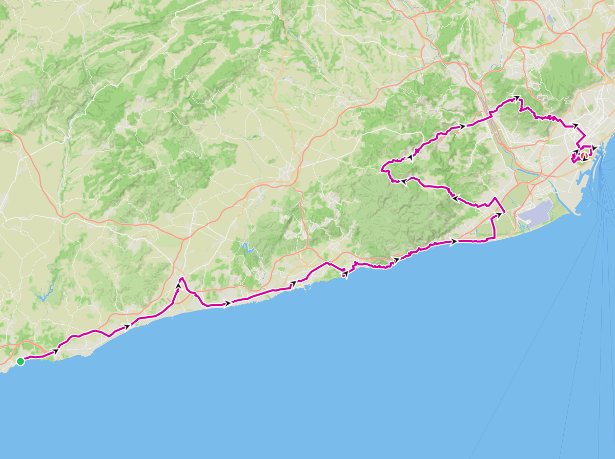 투르 드 프랑스 2026 스테이지 2 경로 — route map input